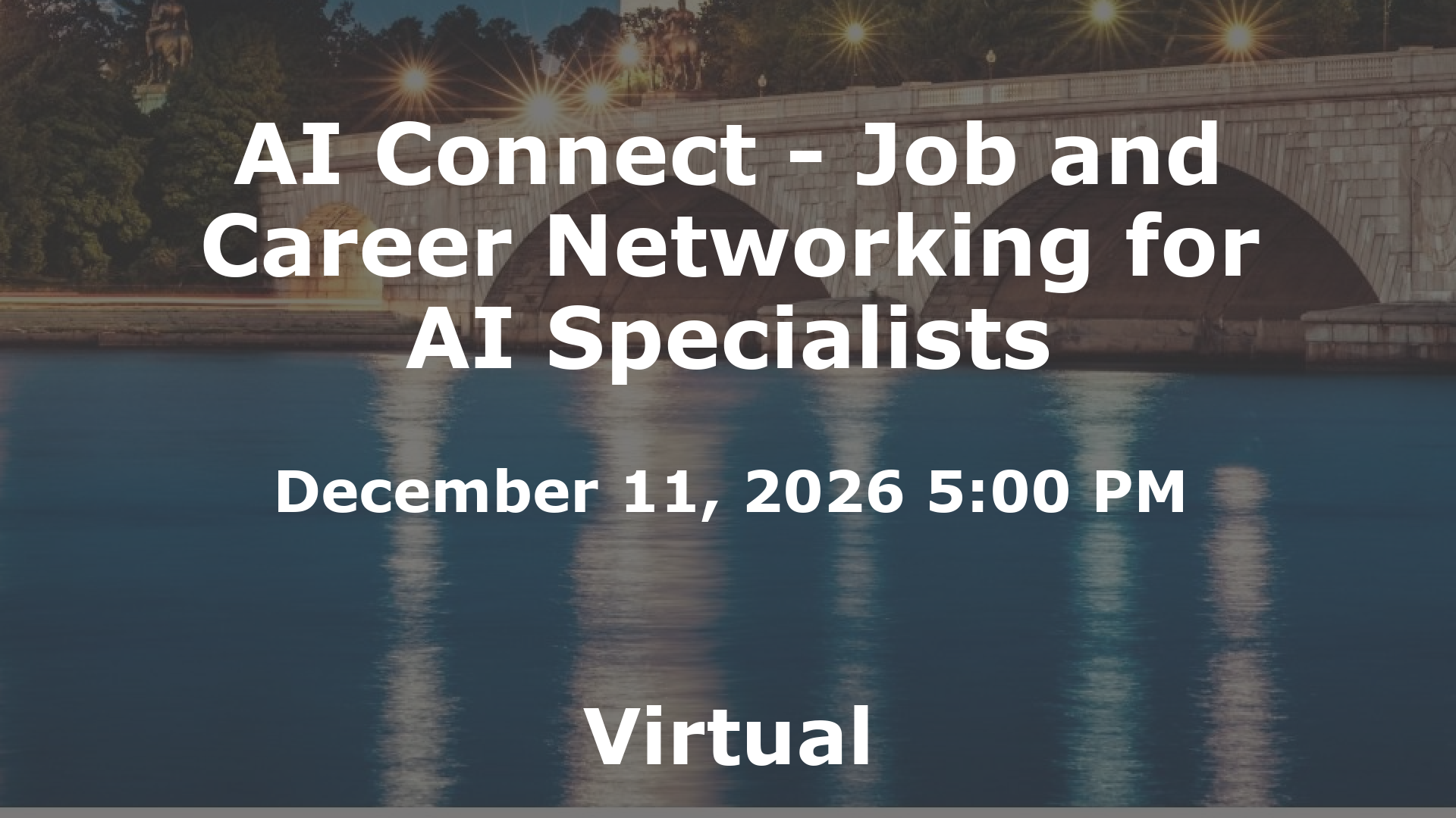 AI Connect - Job and Career Networking for AI Specialists event image